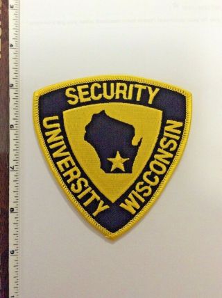 University Of Wisconsin Security Police Shoulder Patch