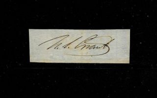 Ulysses S Grant Autograph Reprint On Period 1860s Paper