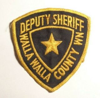Walla Walla County Washington Deputy Sheriff Embroidered Police Patch