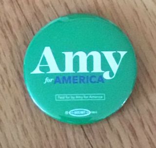 Amy Klobuchar Senator Minnesota Official 2020 President Campaign Button Pin