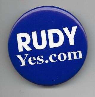 Rudy Giuliani York (r) Nyc Mayor 1993 - 2001 Political Pin Button 6