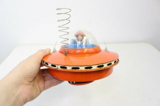 Flying Saucer UFO Tin Toy KO YOSHIYA Cragstan Battery Op Space 1950 ' s 2