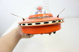 Flying Saucer UFO Tin Toy KO YOSHIYA Cragstan Battery Op Space 1950 ' s 6