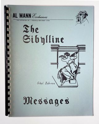 The Sibylline Messages By Al Mann Vintage Mentalism Magic Book