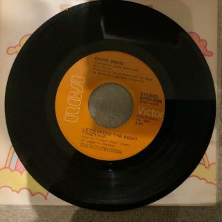 David Bowie - Lets Spend The Night Together.  Rare Rca Vinyl Single