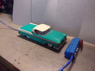 Japanese Battery Operated Tin Car 1959 Ford Fairlane 500 Convertible
