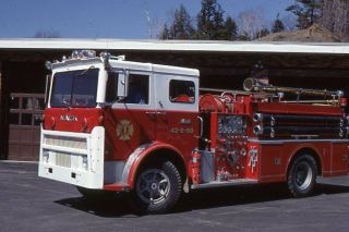 Schodack Valley Ny 1974 Mack Mb Howe Pumper - Fire Apparatus Slide