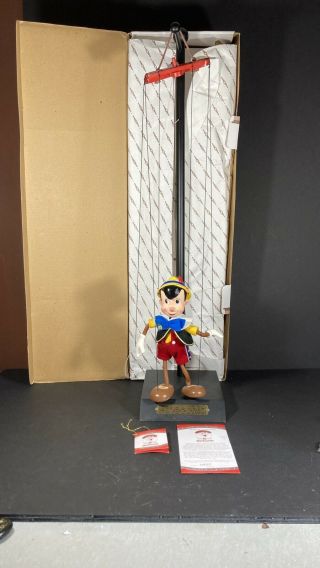 Disney Pinocchio Marionette By Bob Baker 60th Anniv.  Box 420 Prop 31”
