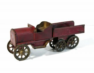 Ca1910 Pressed Steel Hill Climber Open Bed / Body Truck Toy By Dayton Friction