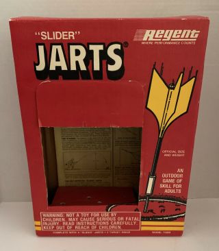 Vintage,  Regent Slider,  Jarts Lawn Darts,  Game Box Only,  Model 73929