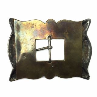 Navajo Turquoise and Silver Belt Buckle,  c.  1930s,  3.  25 