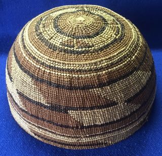 Native American Indian Hupa (hoopa) Hat / Basket - No.  California Tribe 23