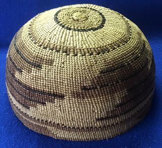 Native American Indian Hupa (hoopa) Hat / Basket - No.  California Tribe 123