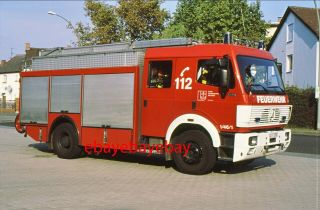 Fire Apparatus Slide,  Pumper,  Ludwigshafen / Germany,  1992 Mb / Ziegler