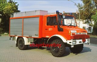 Fire Apparatus Slide,  Rescue - Truck,  Ludwigshafen / Germany,  1987 Unimog/ziegler