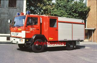 Fire Apparatus Slide,  Pumper,  Ludwigshafen / Germany,  1988 Mb 4x4 / Ziegler