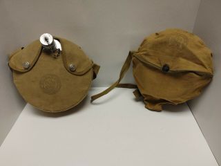 Vintage Boy Scouts Of America Official Canteen & Mess Kit (pot Pans Cup)