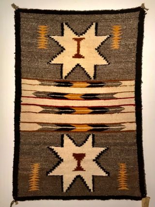 Navajo Saddle Blanket / Rug,  Valero Star & Feather Designs,  Nr