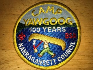 Camp Yawgoog Scout Reservation 100 Years Boy Scouts Narragansett Council Patch