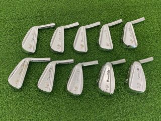 Rare Vintage H&b Powerbilt Momentum Iron Set 1 - Pw (heads Only) Right Handed