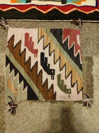 3 Vintage Native American Rugs Navajo Indian YEI Rug Great Colors 1 BAG 4