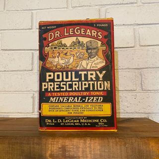 Vintage Advertising Dr Legear 