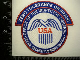 Federal Social Security Admin Ssa Oig Sa Seal Patch Set Baltimore Md Police Tf