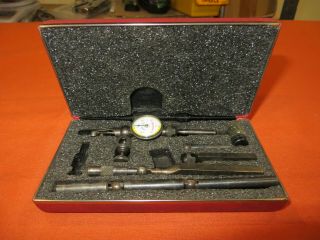 Vintage Starrett No.  711 Last Word Dial Indicator W/ Case Machinist Tool 1684