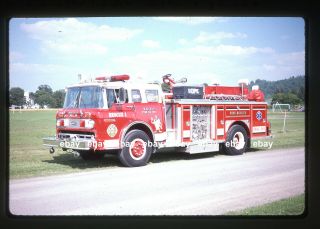 Madison Ny 1979 Ford C E - 1 Pumper Ex Hanover Twp Pa Fire Apparatus Slide