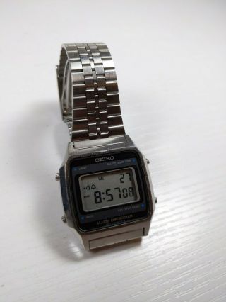 Seiko A914 - 5a09 Vintage Lcd Digital Watch Alarm Chronograph