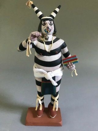Vintage Hopi Kachina Henry Shelton Oraibi Arizona Reservation Carving Clown