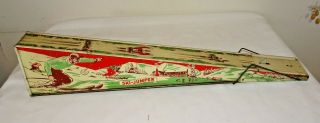 Vintage Wolverine Toy Company Ski Jumper Toy missing Ski - er Tin Litho Toy 26 