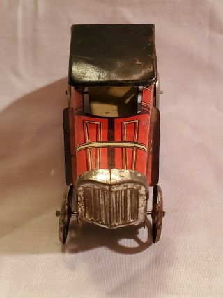 Rare Vtg Antique Penny Tin Toy Rico Lithograph Race Car 3
