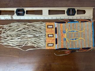 Beaded / Quilled Pipe Bag.  Native American Plains Style.