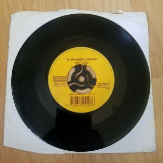 The Jimi Hendrix Experience - Hey Joe Stone 1989 7 " Vinyl Og 9429 Old Gold
