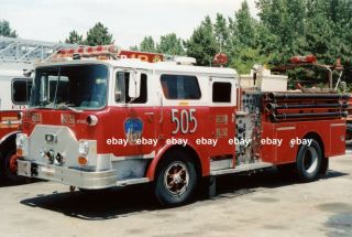 York City Res.  Engine 505 1984 Mack Cf Ward 79 Pumper Fire Apparatus Print