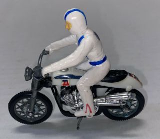 Vintage 1976 Evel Knievel Stunt Cycle Ideal Toy Precision Miniatures Die Cast
