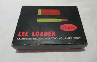 Vintage Lee Loader 10 Ga.  2 7/8 " Shotgun Shell,  Reload Set / Box Old Tools 1960s