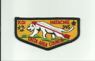 An Scout Bsa Oa Lodge 345 Koi Hatachie Merged Flap Delta Area Cncl Ms S6b Cb Www
