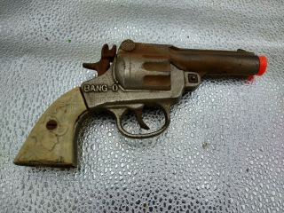 Vintage Bang - O Toy Cap Pistol,  Rust Damage