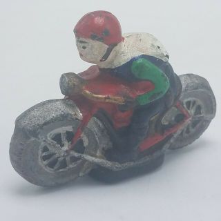 Solid Cast Iron Champion Racer Motorcycle Toy 4 "