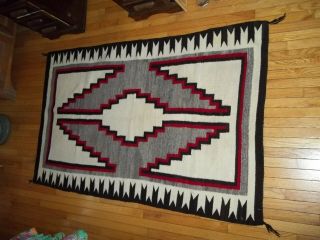 Vintage Large Navajo Indian Rug/blanket 48 " X 72 "