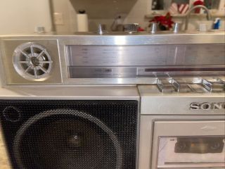 VINTAGE SONY CFS - 81S BOOM BOX AM FM SW 1 And 2 CASSETTE DECK 3