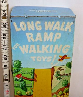 Marx Long Walk Ramp For Walking Toys Tin Toy Playset With Pig Rampwalker