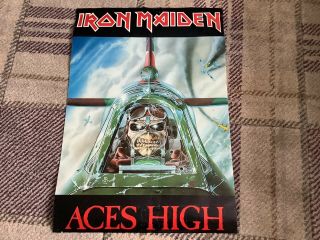 Iron Maiden Aces High Poster Vintage 1980s