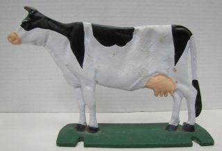 Cow Cast Iron Figural Boot Scraper Doorstop Decorative Farm Art Statue