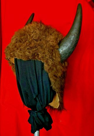 Native American Indian Made Buffalo Headdress War Bonnet
