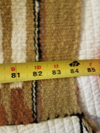 Vintage Navajo YEI Blanket Rug Wool 84 