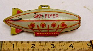 Marx Sky Bird Flyers Zeppelin Tin Wind Up Toy Part 1930