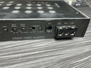 Vintage Xtant A3001 2 Channel Amplifier Subwoofer Monoblock Amplifier Amp 3